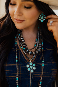 9MM Handmade Saucer Navajo Pearls 24”