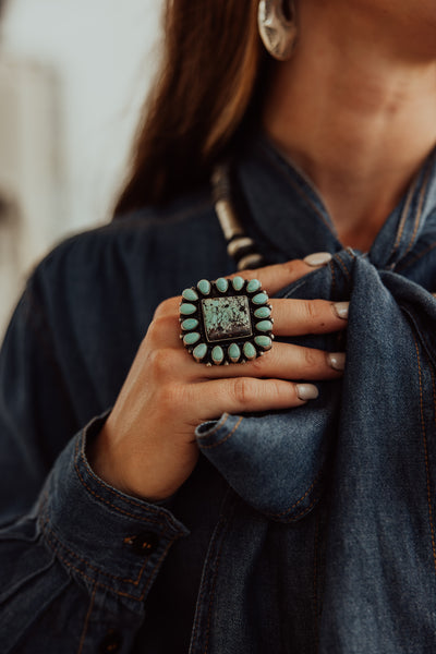 Tie-One-On Chambray Denim Top