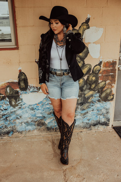 Wild West Western Denim Blazer