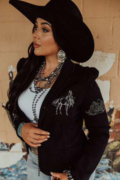 Wild West Western Denim Blazer