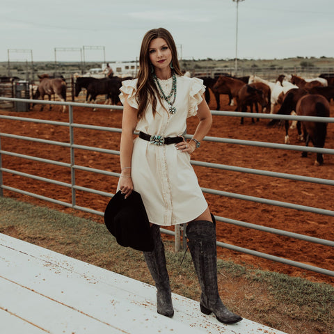 The Ruffle Trim Dress