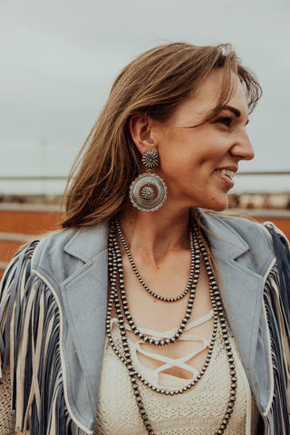 ALZ Stamped Statement Post Earring #2