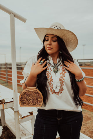 Show Stopper Embroidered Top