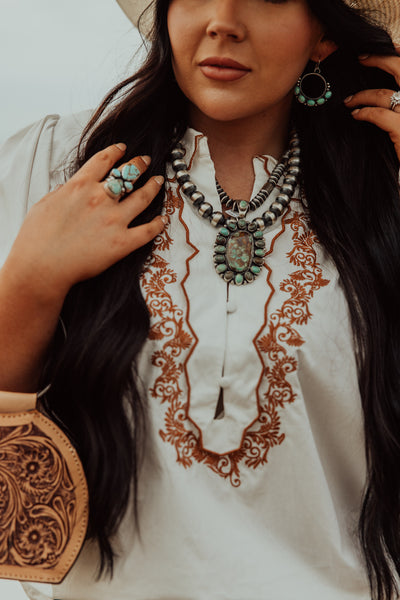 Show Stopper Embroidered Top