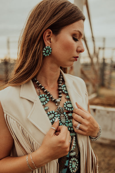 Two Tone Sally Fringe Vest
