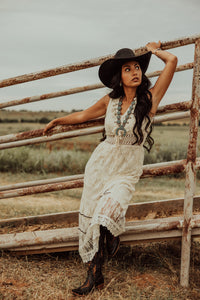 Bohemian Lace Maxi Dress