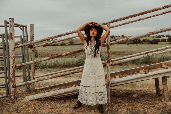 Bohemian Lace Maxi Dress