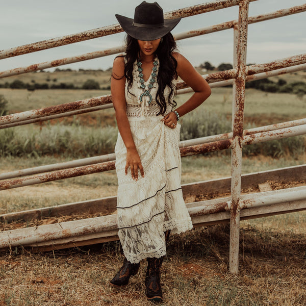 Bohemian Lace Maxi Dress