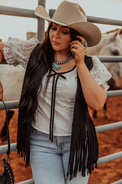 The Black Betty Fringe Vest