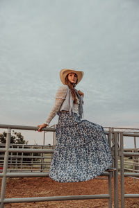 Mini Floral Maxi Skirt