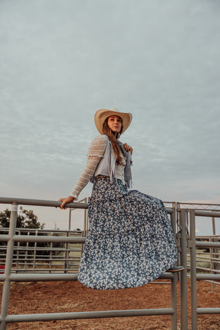 Mini Floral Maxi Skirt