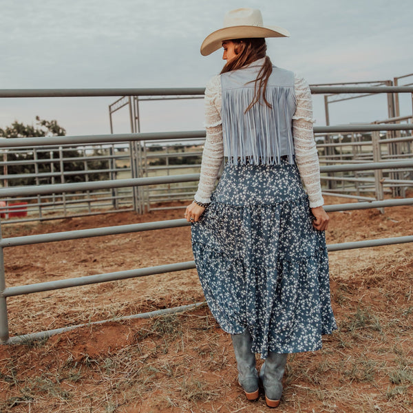 Ruffle Lacy Knit Top