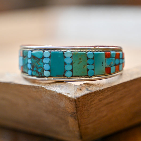 PBD Charlie Favour Turquoise Spiny Oyster Cuff
