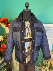FDJ Quilted Sparkle Tweed Jacket