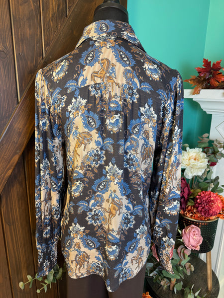 Double D Ranch De Witt’s Damask Blouse