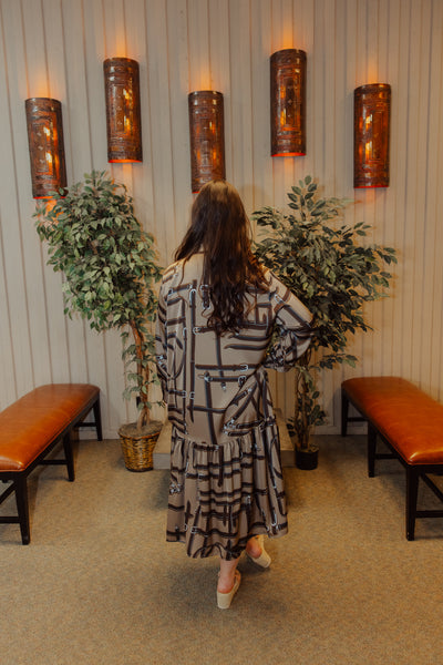The Printed Pleated Dress