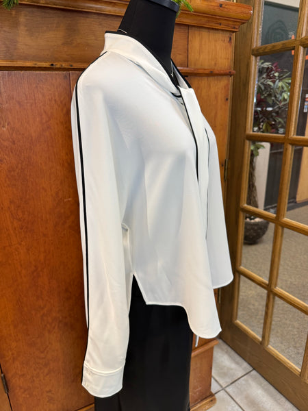 Lysse Daphne Dolman Sleeve Bow Blouse