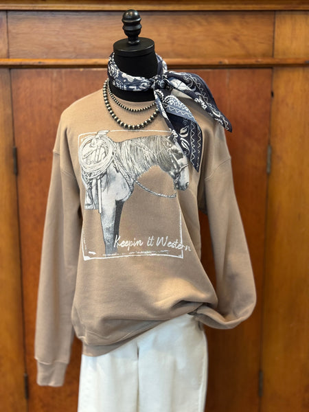XOXO Keepin It Western Sweatshirt