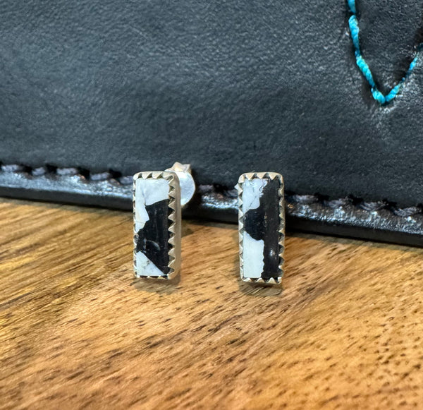 Mini Bar White Buffalo Post Earrings