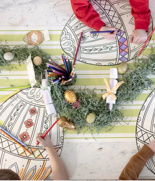 Hester & Cook Die-Cut Coloring Easter Egg Placemat