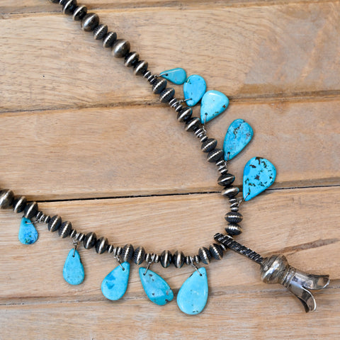 PBD Turquoise Pedal Blossom Necklace