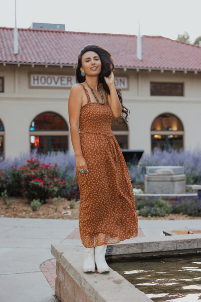 Midi Drop Waist Dress