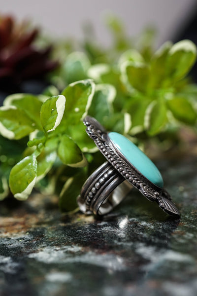 8 Turquoise Ring