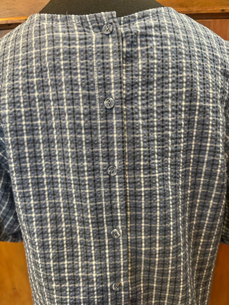 The Plaid Tie Front Top