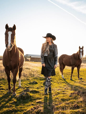 See & Be Seen Faux Leather Dress