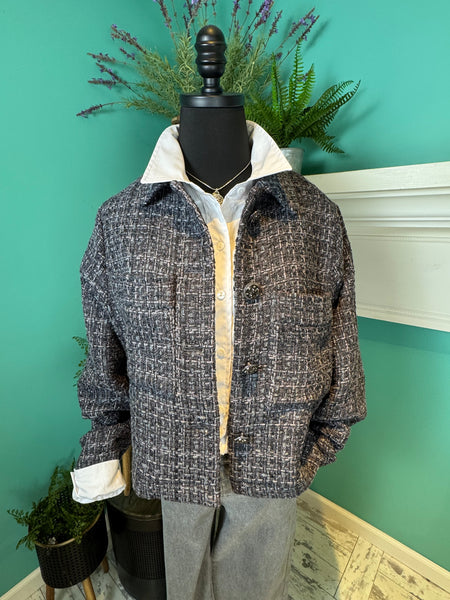 Esqualo Jacket Tweed w/Fancy Buttons