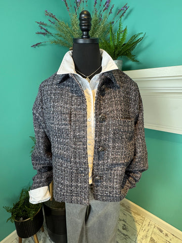 Esqualo Jacket Tweed w/Fancy Buttons