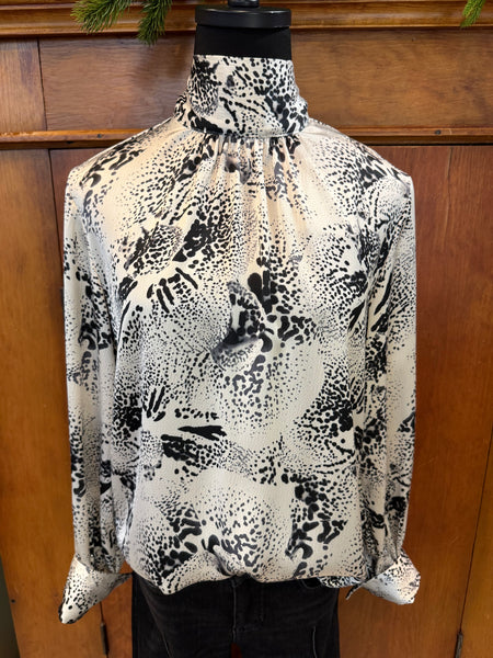 Lysse Embellished Scarf Neck Blouse