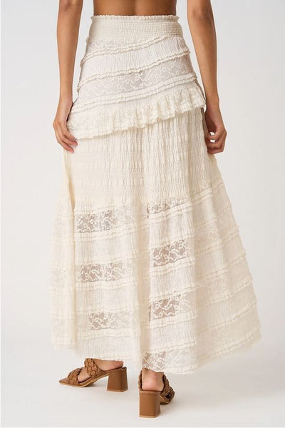Lace Asymmetrical Skirt