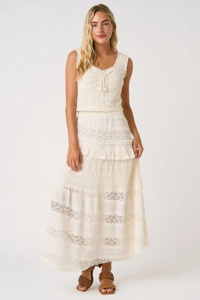 Lace Asymmetrical Skirt