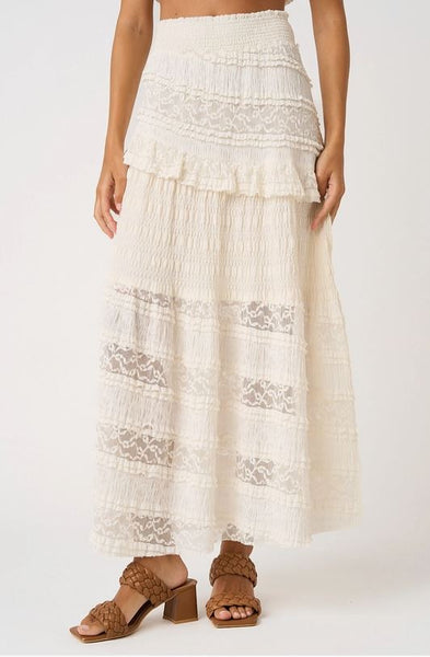 Lace Asymmetrical Skirt
