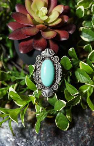 8 Turquoise Ring