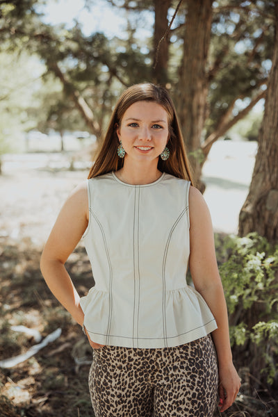 Top Stitch Sleeveless Top