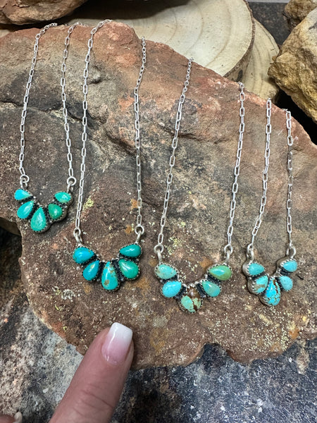 5 Stone Turquoise Necklace