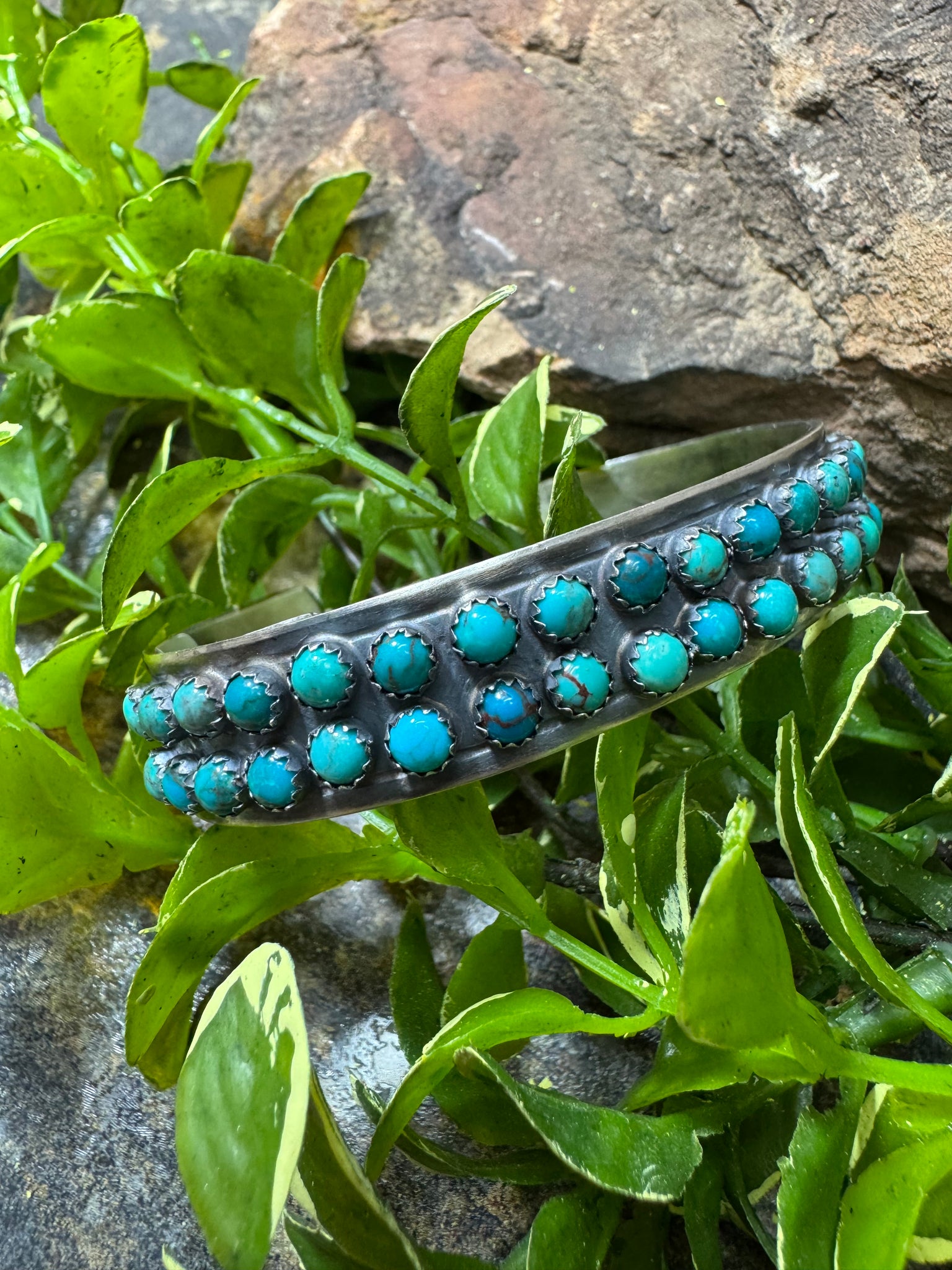Two Row Turquoise Bracelet