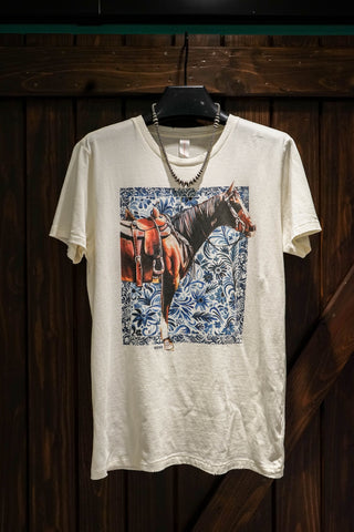 Denim Horse S/S Heritage Tee - XOXO Art & Co