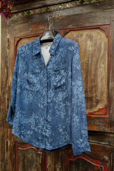 Liverpool Fall Floral Button Down