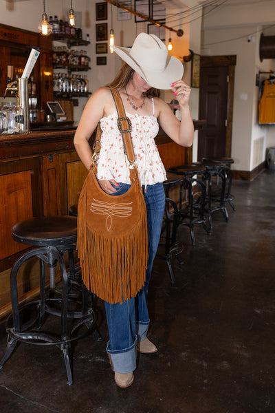 Half Moon Hobo with Fringe