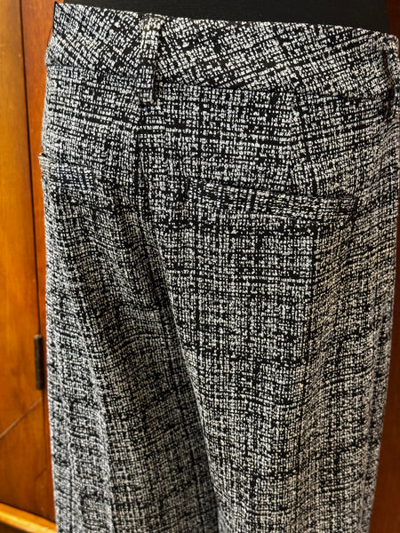 High Rise Pleated Wide Leg Trouser