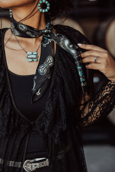 Midnight Maverick Lace Duster