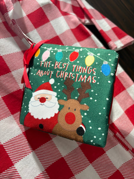 Mudpie Baby Christmas Sleeper & Book