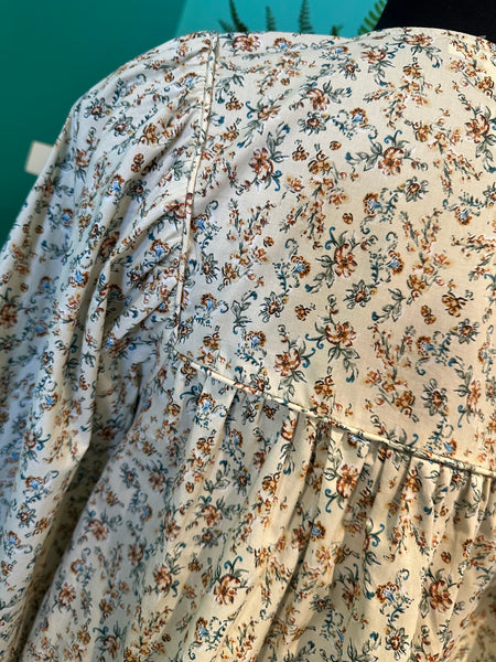 Wishlist Floral Balloon Sleeve Top