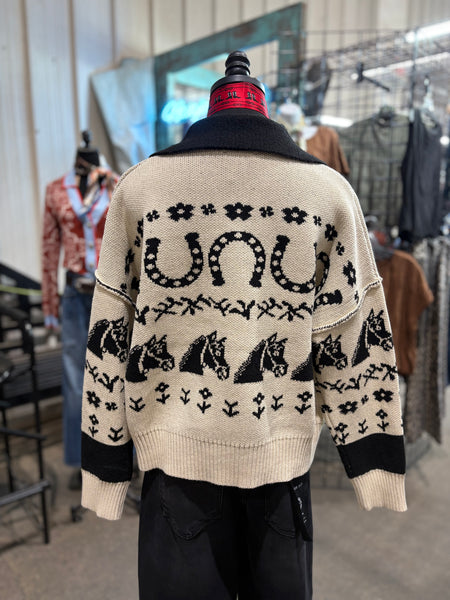 Western Button Down Sweater