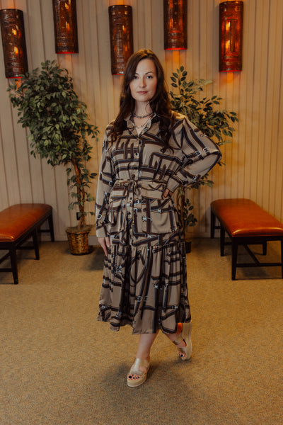 The Printed Pleated Dress