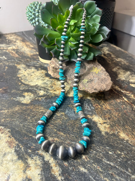 Rose Martin Handmade Navajo Pearl Turquoise Necklace