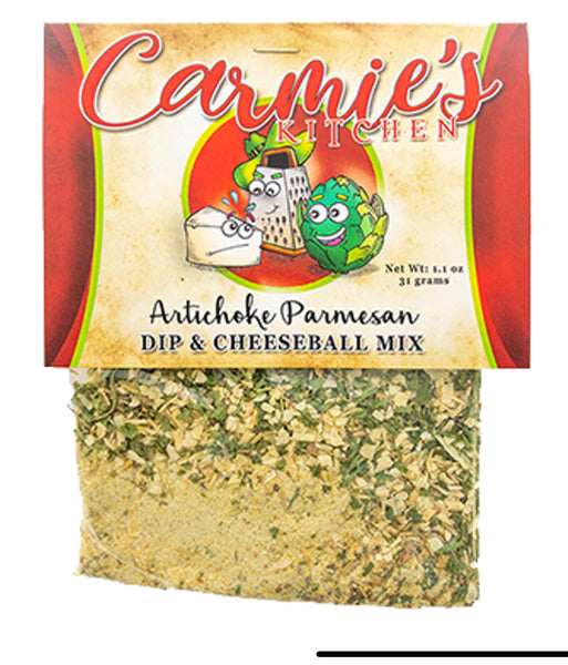 Carmie’s Artichoke Parmesan Dip and Cheeseball Mix